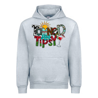 Heather Grey Tanned And Tipsy Urban Hoodie - CowhideDigitalArt