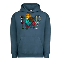 Pigment Midnight Navy Tanned And Tipsy Urban Hoodie - CowhideDigitalArt