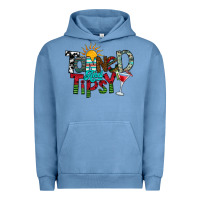 Pigment Pebble Blue Tanned And Tipsy Urban Hoodie - CowhideDigitalArt