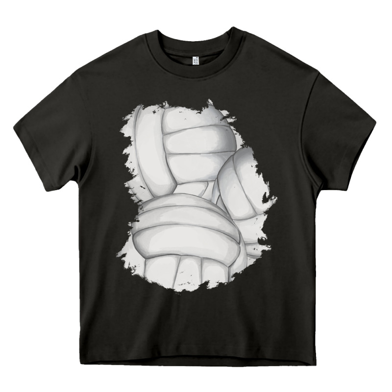 2 Volleyball Patch Heavy Core Tee by AdoDesignShop | Teevron