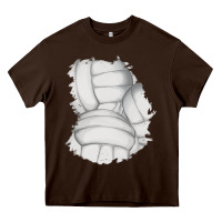 Chocolate Brown 2 volleyball patch Heavy Core Tee - AdoDesignShop
