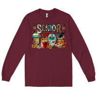 Burgundy senior 2023 coffee cups Long Sleeve Tee - Jasminsmagicworld