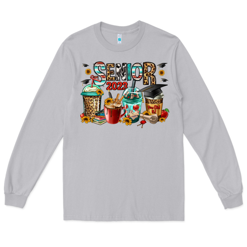 Senior 2023 Coffee Cups Long Sleeve Tee by Jasminsmagicworld | Teevron