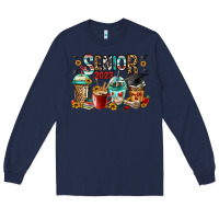 Navy senior 2023 coffee cups Long Sleeve Tee - Jasminsmagicworld