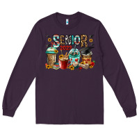 Plum senior 2023 coffee cups Long Sleeve Tee - Jasminsmagicworld