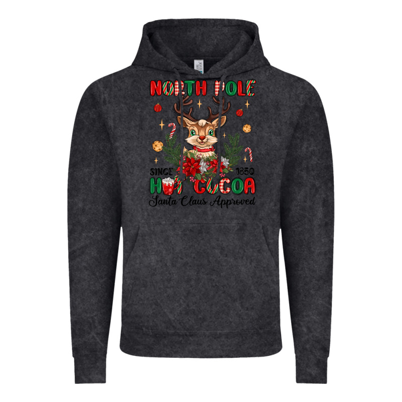 North Pole Hot Cocoa Vintage Hoodie by MaliasSmallBusiness | Teevron
