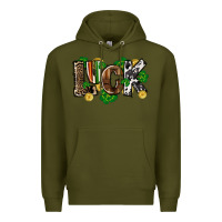 Army Green Western luck St. Patrick's Day Premium Hoodie - CowGirlArtShop
