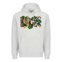 Dove Grey Western luck St. Patrick's Day Premium Hoodie - CowGirlArtShop