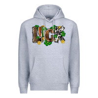 Heather Grey Western luck St. Patrick's Day Premium Hoodie - CowGirlArtShop