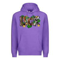 Purple Western luck St. Patrick's Day Premium Hoodie - CowGirlArtShop