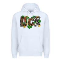 White Western luck St. Patrick's Day Premium Hoodie - CowGirlArtShop
