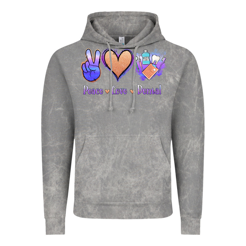 Peace Love Dental Vintage Hoodie by Jasminsmagicworld | Teevron