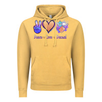 Vintage Mustard Peace Love Dental Vintage Hoodie - Jasminsmagicworld