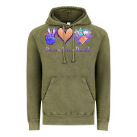 Vintage Olive Peace Love Dental Vintage Hoodie - Jasminsmagicworld