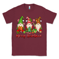Burgundy merry christmas gnomes Classic Tee - MaliasSmallBusiness