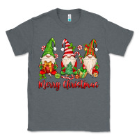 Charcoal Heather merry christmas gnomes Classic Tee - MaliasSmallBusiness