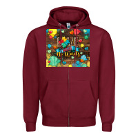 Burgundy love needs no words Zipper Hoodie - CowGirlArtShop