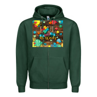 Sports Green love needs no words Zipper Hoodie - CowGirlArtShop