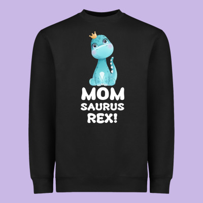 Mommy Saurus Rex Mom Mom Gift Dino Heavyweight Sweatshirt Designed By Bettercallsaul