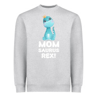 Heather Grey Mommy Saurus Rex Mom Mom Gift Dino Heavyweight Sweatshirt - Bettercallsaul