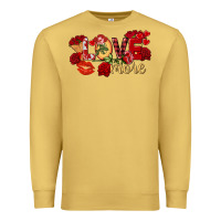Antique Gold Love more Valentine's Day Premium Sweatshirt - FaDigitalArtStudio