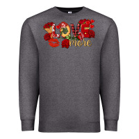 Charcoal Heather Love more Valentine's Day Premium Sweatshirt - FaDigitalArtStudio