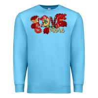 Love More Valentine's Day Premium Sweatshirt | Teevron