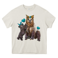 Cream mama bear and baby bear Heavy Core Tee - Artiststas