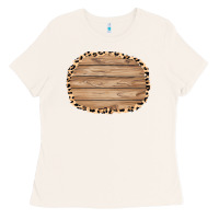 Bone wood and leopard background 3200x2400 Ladies Tee - AdoDesignShop