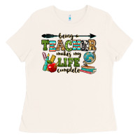 Bone being a teacher makes my life complete Ladies Tee - RanaPortraitStore