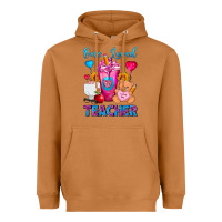 Meerkat One Loved Teacher Valentines Day Cold Drink Frappe Heavyweight Hoodie - FaDigitalArtStudio