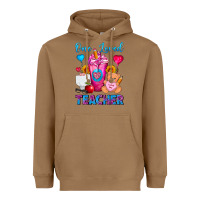 Toasted Coconut One Loved Teacher Valentines Day Cold Drink Frappe Heavyweight Hoodie - FaDigitalArtStudio