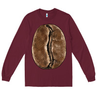 Burgundy coffee bean Long Sleeve Tee - BarkalooDesign