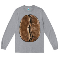 Heather Grey coffee bean Long Sleeve Tee - BarkalooDesign