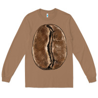 Toasted Coconut coffee bean Long Sleeve Tee - BarkalooDesign