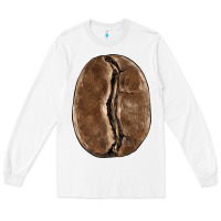White coffee bean Long Sleeve Tee - BarkalooDesign