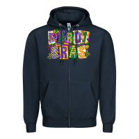 Mardi  Gras Zipper Hoodie | Teevron