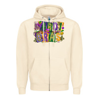 Sandshell mardi  gras Zipper Hoodie - CowGirlArtShop