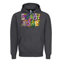 Smoke mardi  gras Zipper Hoodie - CowGirlArtShop