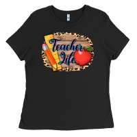 Black teacher life background 3200x2400 Ladies Tee - AdoDesignShop