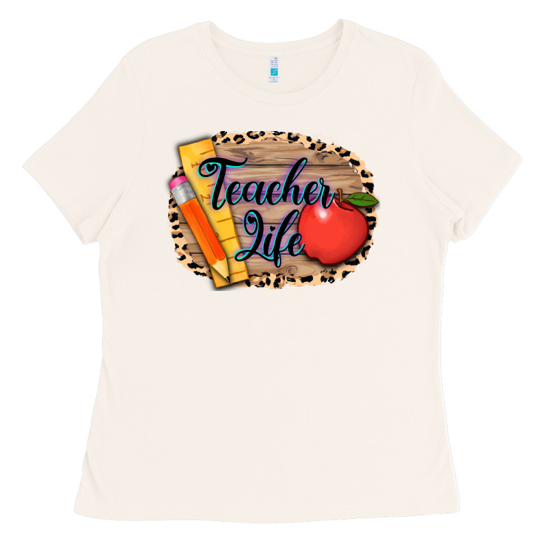 Teacher Life Background 3200x2400 Ladies Tee by AdoDesignShop | Teevron