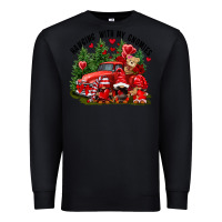 Black Valentine's Day hanging with my gnomies Premium Sweatshirt - FaDigitalArtStudio