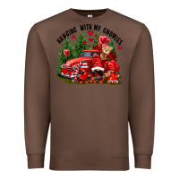 Chestnut Valentine's Day hanging with my gnomies Premium Sweatshirt - FaDigitalArtStudio
