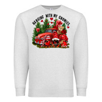 Oatmeal Heather Valentine's Day hanging with my gnomies Premium Sweatshirt - FaDigitalArtStudio