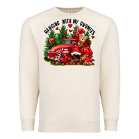 Sandshell Valentine's Day hanging with my gnomies Premium Sweatshirt - FaDigitalArtStudio