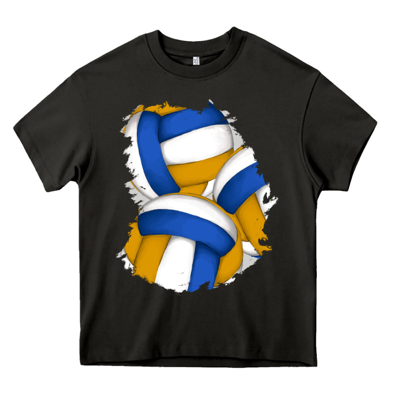 Volleyball Patch Heavy Core Tee by AdoDesignShop | Teevron