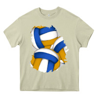 Mossy volleyball patch Heavy Core Tee - AdoDesignShop