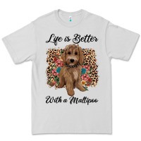 Dove Grey life is better with a maltipoo Premium Tee - BarkalooDesign