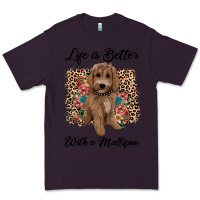 Plum life is better with a maltipoo Premium Tee - BarkalooDesign