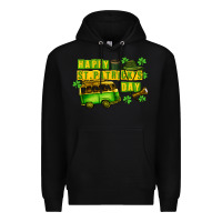 Black Camper Happy St. Patrick's Day Premium Hoodie - CowGirlArtShop